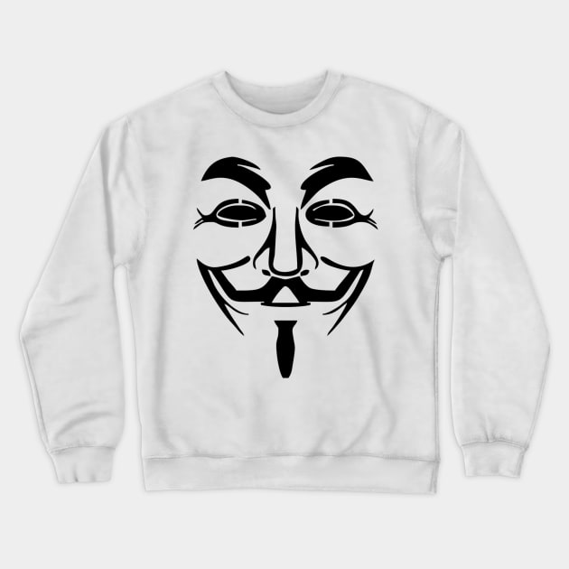 Anonymous Crewneck Sweatshirt by nikovega21